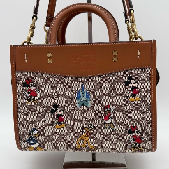 Coach Disney X Coach Rogue Bag 25 Signature Textile Jacquard Mickey Mouse Friend - Picture 2 of 16